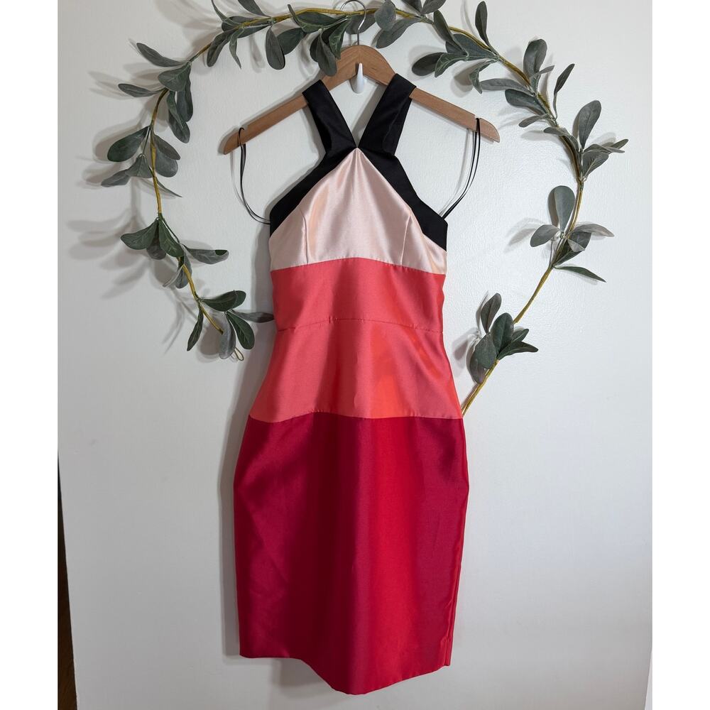 ABS Colorblock Sheath Dress